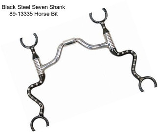 Black Steel Seven Shank 89-13335 Horse Bit