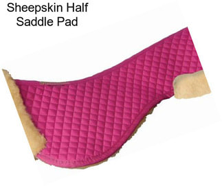 Sheepskin Half Saddle Pad