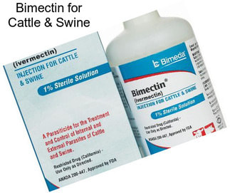 Bimectin for Cattle & Swine