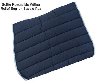 Softie Reversible Wither Relief English Saddle Pad