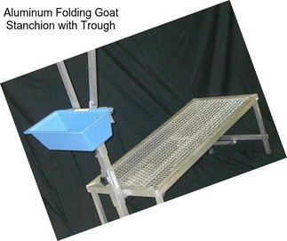 Aluminum Folding Goat Stanchion with Trough