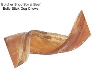 Butcher Shop Spiral Beef Bully Stick Dog Chews