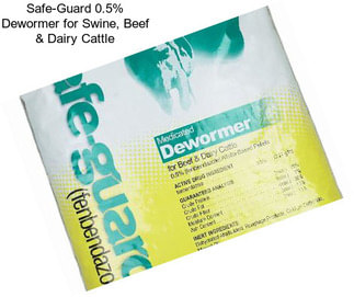 Safe-Guard 0.5% Dewormer for Swine, Beef & Dairy Cattle