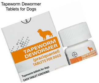 Tapeworm Dewormer Tablets for Dogs