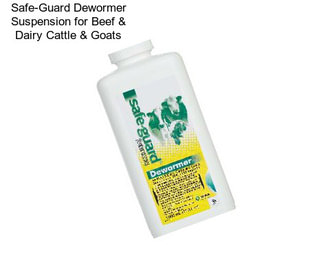 Safe-Guard Dewormer Suspension for Beef & Dairy Cattle & Goats