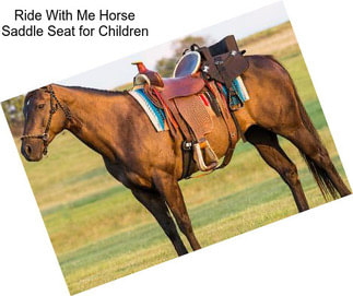 Ride With Me Horse Saddle Seat for Children