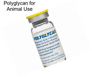 Polyglycan for Animal Use