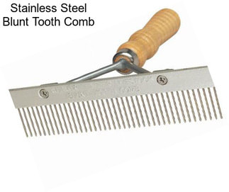 Stainless Steel Blunt Tooth Comb