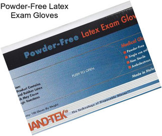 Powder-Free Latex Exam Gloves