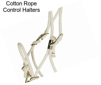 Cotton Rope Control Halters