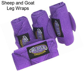 Sheep and Goat Leg Wraps