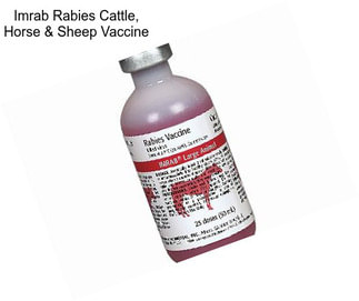 Imrab Rabies Cattle, Horse & Sheep Vaccine