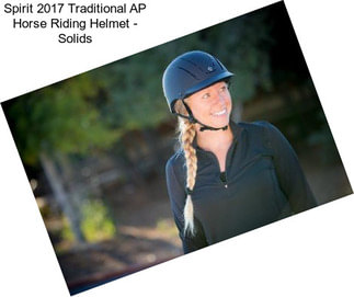 Spirit 2017 Traditional AP Horse Riding Helmet - Solids