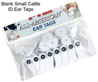 Blank Small Cattle ID Ear Tags