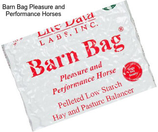 Barn Bag Pleasure and Performance Horses