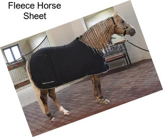 Fleece Horse Sheet