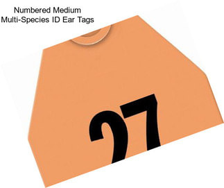 Numbered Medium Multi-Species ID Ear Tags