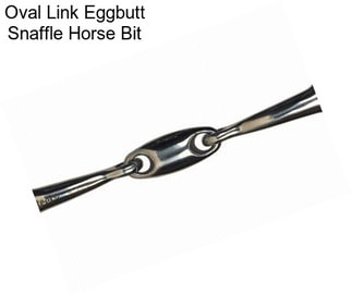 Oval Link Eggbutt Snaffle Horse Bit