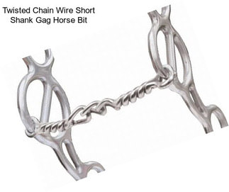 Twisted Chain Wire Short Shank Gag Horse Bit