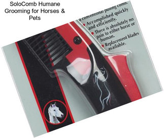 SoloComb Humane Grooming for Horses & Pets