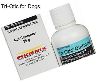 Tri-Otic for Dogs