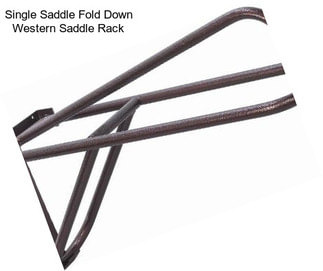 Single Saddle Fold Down Western Saddle Rack