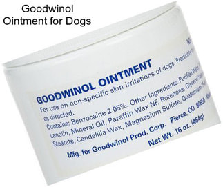 Goodwinol Ointment for Dogs