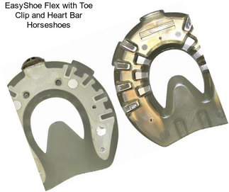 EasyShoe Flex with Toe Clip and Heart Bar Horseshoes