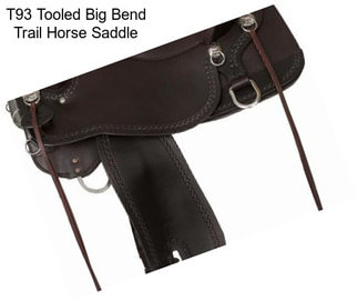 T93 Tooled Big Bend Trail Horse Saddle