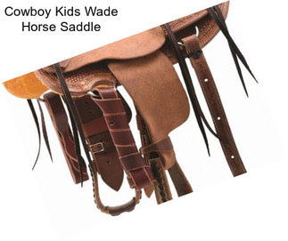 Cowboy Kids Wade Horse Saddle