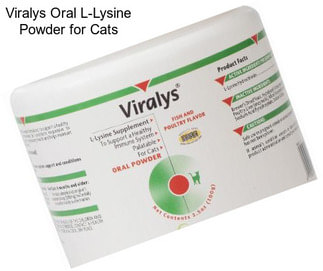 Viralys Oral L-Lysine Powder for Cats