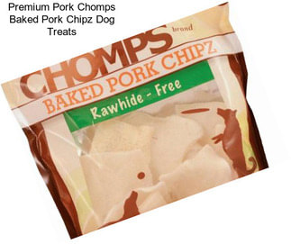 Premium Pork Chomps Baked Pork Chipz Dog Treats