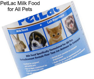 PetLac Milk Food for All Pets