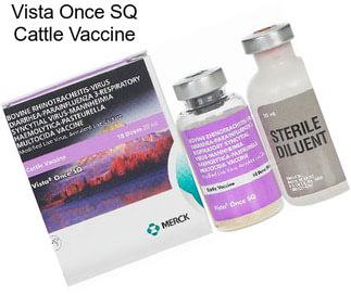 Vista Once SQ Cattle Vaccine