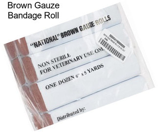 Brown Gauze Bandage Roll