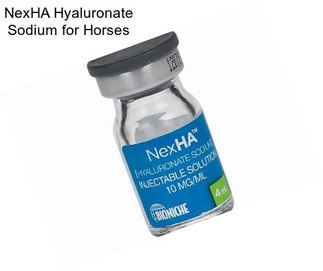 NexHA Hyaluronate Sodium for Horses