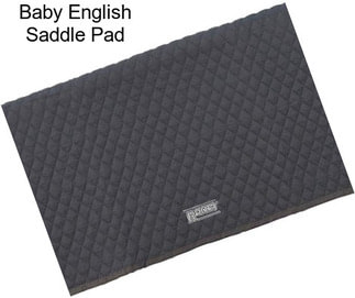 Baby English Saddle Pad