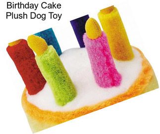 Birthday Cake Plush Dog Toy