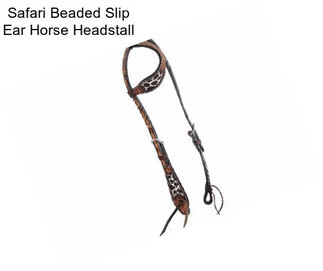 Safari Beaded Slip Ear Horse Headstall