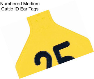 Numbered Medium Cattle ID Ear Tags