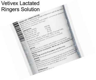 Vetivex Lactated Ringers Solution