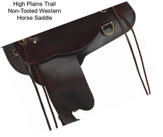 High Plains Trail Non-Tooled Western Horse Saddle