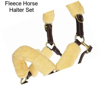 Fleece Horse Halter Set