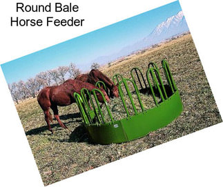 Round Bale Horse Feeder