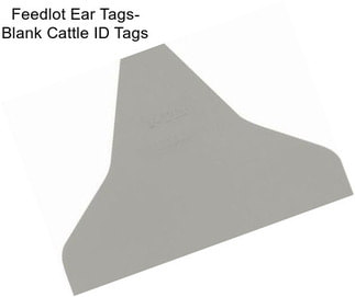 Feedlot Ear Tags- Blank Cattle ID Tags