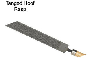 Tanged Hoof Rasp