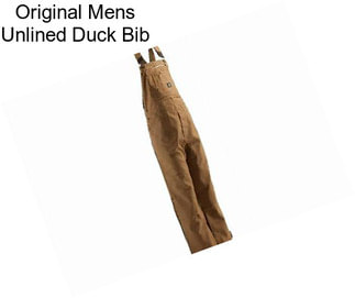 Original Mens Unlined Duck Bib