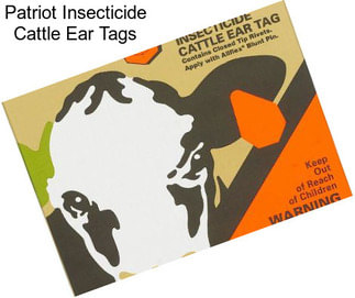 Patriot Insecticide Cattle Ear Tags