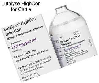 Lutalyse HighCon for Cattle