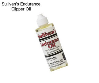 Sullivan\'s Endurance Clipper Oil